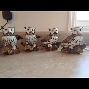 🟢Homco Ceramic Owl Figures
